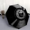 1 PC Automatic Folding Umbrella - Rock Music Pattern, Portable & Foldable Design with 8 Ribs, Christmas Birthday Gifts