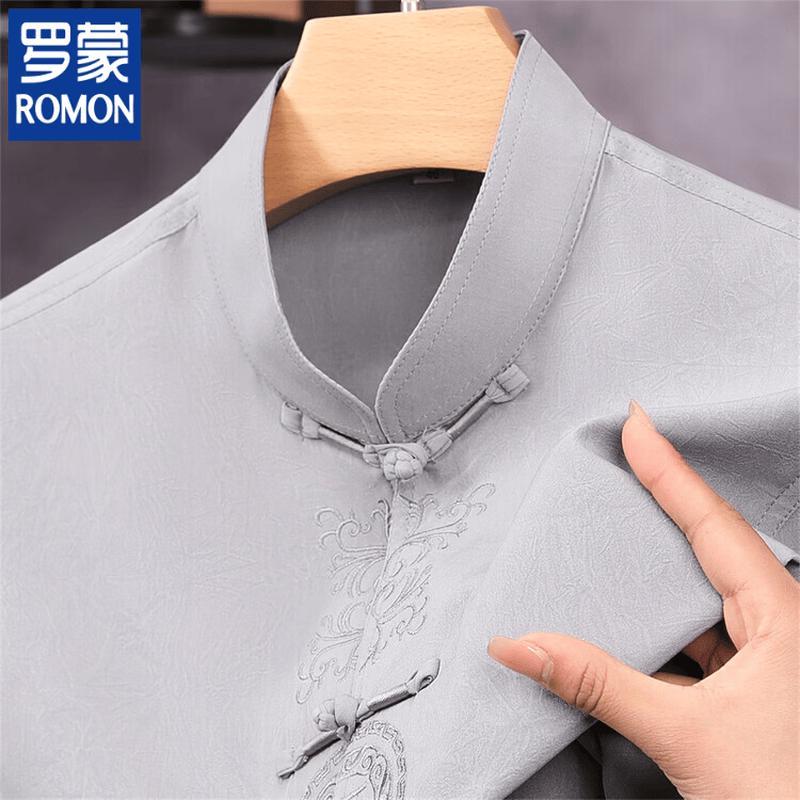 ROMON Men's Short Sleeve Tang Suit