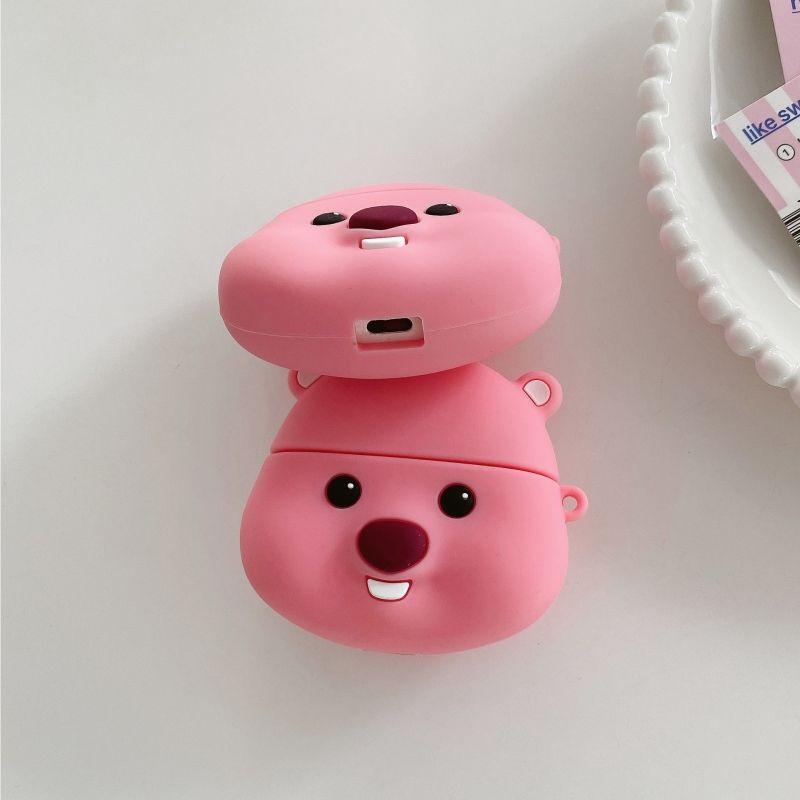 Generation and Third Generation Airpodspro Wireless Bluetooth Earbuds Case 3 Generation 4 Generation 5 Generation Silicone Drop-Resistant Loopy Cute