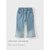 David Bella Children's Pants 2026 New Model Girls' Jeans Baby Girl Cropped Pants Class a Spring Outfit Flared Pants