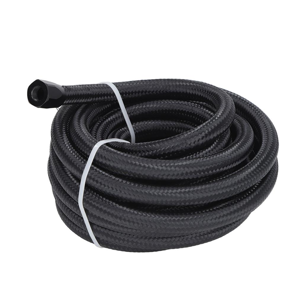 6AN Fuel Line Fitting Kit 20ft Hose 10pcs Fitting Aluminum Black Anodized 500 Psi Universal for Car Ship
