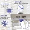 4 Pcs Low Profile Wand Tilter,Clear Heavy Duty Low Profile Rod Tilter with 7/32" Hexagon Shaped Gear Hook Connection for 2 Inch Horizontal Blinds