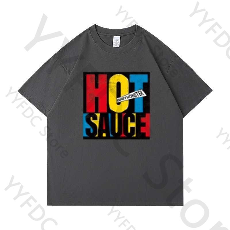 BABYMONSTER Hot Sauce T-Shirt Kpop Mode Buchstabendruck Babymonster Fans T-Shirt Damen Unisex Sommer Baumwolle Kurzarm T-Shirts