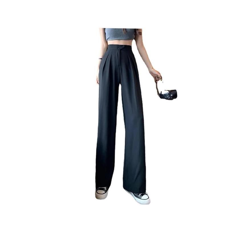 Wide Leg Pants for WOMEN'S Summer Thin High Waist Suit P
