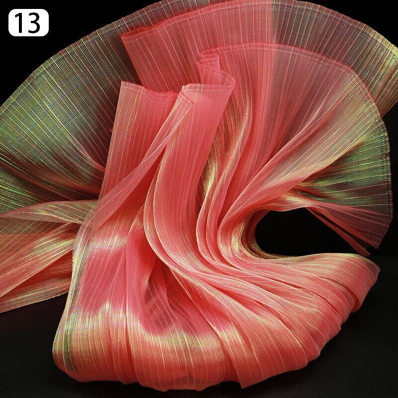 100x150xm Gradient Soft Yarn Organ Pleated Fabric DIY Crinkle Decoration Material Wedding Photography Background Stage Decors 100x150cm