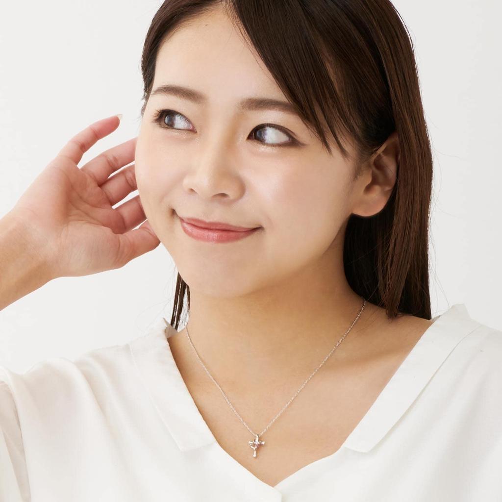 Cross Heart Diamond Birthstone Silver Brown Teddy Bear Sapphire September [Sears] Necklace, P5257-tdt-01-b09