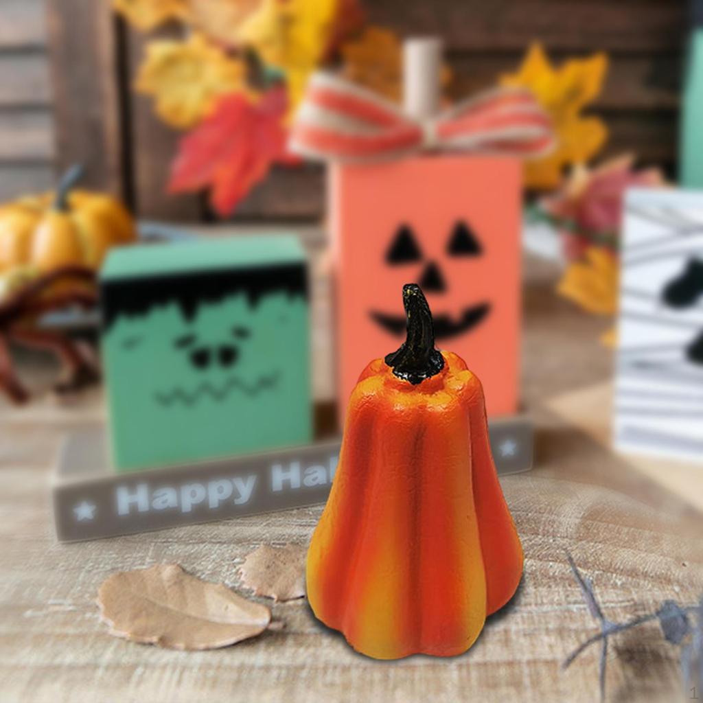 Artificial Pumpkin Resin Fall Centerpiece Halloween Table Decoration Adorable Decorative