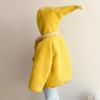 Children's Stylish Furry Hooded Sweater Coat - Thick, Warm, and Cozy for Girls.