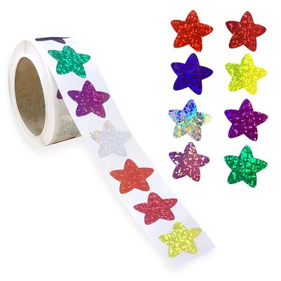 500 Stück/Rolle Bunte Aufkleber für Kinder Belohnung Schule Klebeetiketten DIY Basteln
