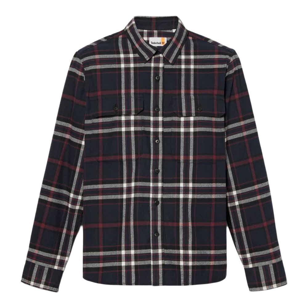 Timberland Button-Down Versatile Long Sleeve Shirt Men shirts Deep-Sapphire TB0A44H5B681