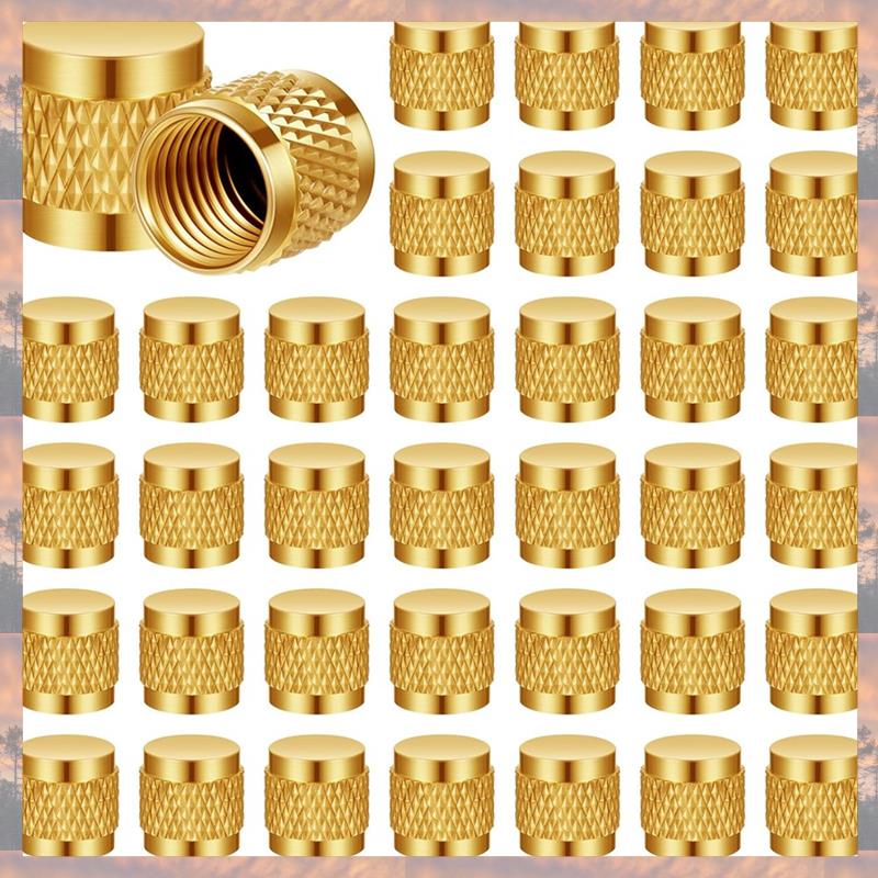 

Тренд 2025 Колпачок с раструбом 1/4, Круглая латунь с неопреновым уплотнительным кольцом HVAC Колпачок клапана As Shown 25Pcs