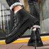 Fashion Thick soled men's boots Fashionable casual and versatile styles Outdoor leisure business party Daily office adult quality shoes