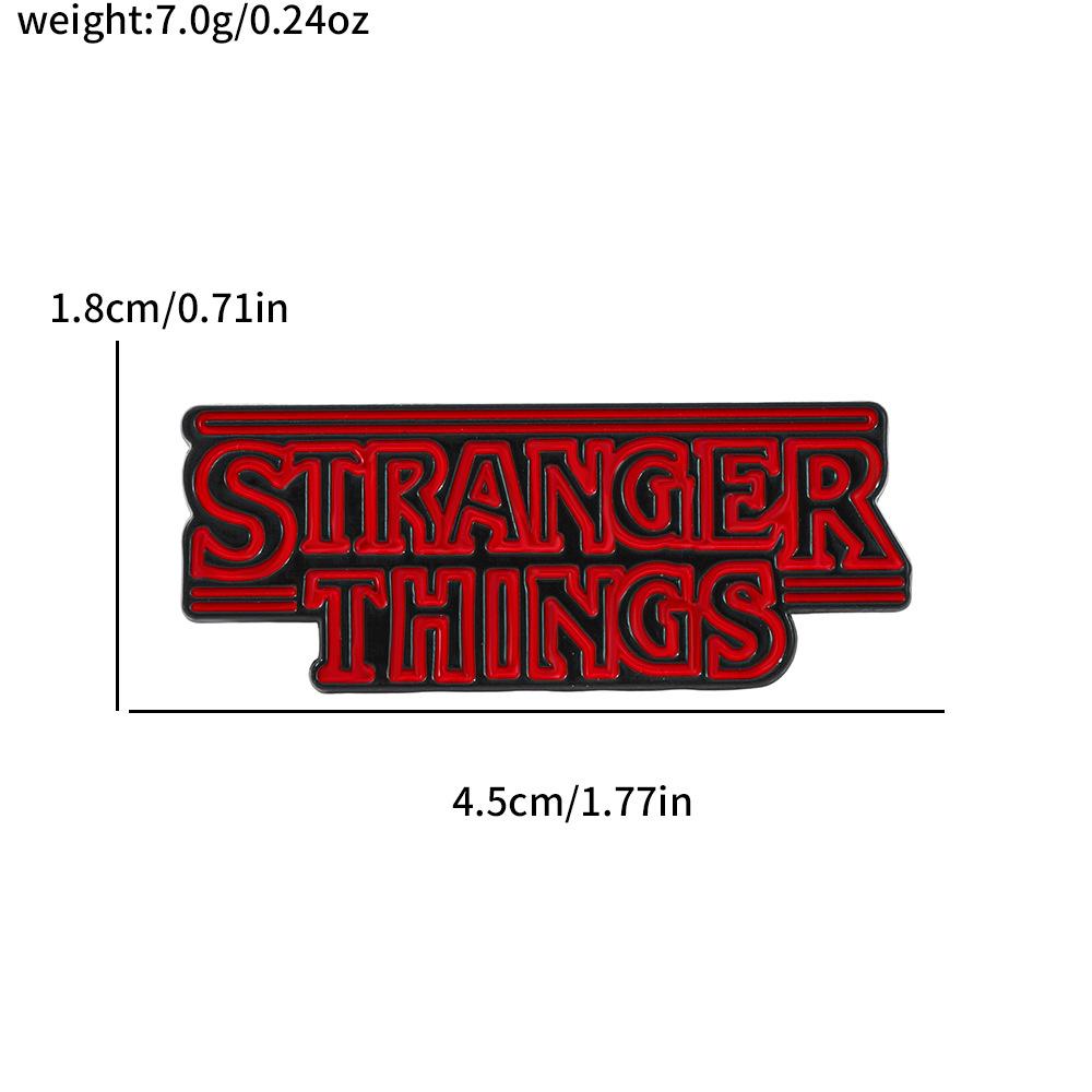 34 Odcinek Metalowa Odznaka Stranger Things Film Przygodowy Fantasy Postacie Filmowe i Telewizyjne Akcesoria Broszka ze Stopu Pin