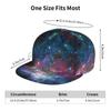 Beautiful Galaxy Space Baseball Cap Men Women Adjustable 3D Printed Snapback Flat Bill Hip Hop Hat