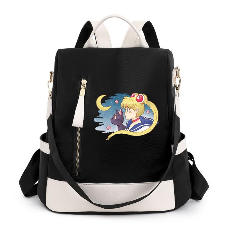 Segelmond-inspiriertes Damen-Oxford-Nylon-Rucksack für Reisen, Schule, Streetwear, Freizeit