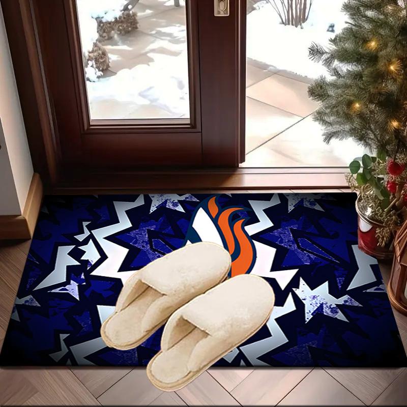 Denver Broncos Logo Area Rug for Office, Chair Rug, Decorative Carpet Livingroom Mat, Large Size Fan gifts Christmas gifts