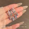 Bow Flower Zircon Stud Earrings Female Sweet High-End Temperament Design Earrings Niche Light Luxury Earrings