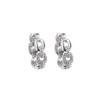 Sterling Silver Needle Niche Ear Buckle 2026 New Fashionable Exquisite Small Chain Earrings Women's High-end Zircon Earrings
