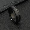 Stainless steel jewelry groove matte men's ring does not fade fashionable simple titanium steel ring