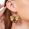 Handmade Clay Butterfly Necklace Earring Set