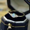 Monkton Real 925 Silver Rings For Women Shining Crown Opal Finger Ring Classic Luxury Wedding Statement Jewelry