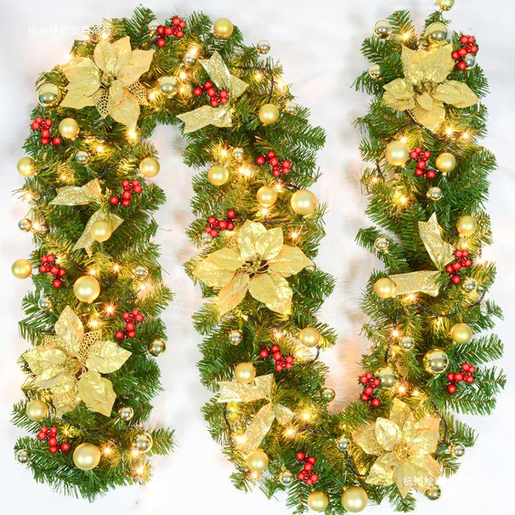 2.7m Christmas Garland for Decoration - Tree, Wreath, Wall, Door Hanging, Hotel, Shopping Mall Display