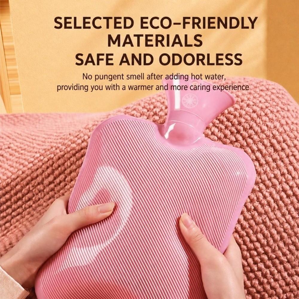 1000ml/2000ml Hot Water Bag Leak-proof Warm Compress Heater Durable Hot Water Bottle Home Office