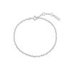 Silver Paperclip Chain 925 Silver Bracelet B067-02H