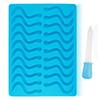 20Holes Silicone Snake Worms Chocolate Gummy Mold Sugar Candy Jelly Molds Birthday Cake Decoration Jelly Mold Ice Cube Tray Mold
