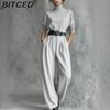 BITCED Autumn/Winter Drapey Premium Ice Silk High-Waisted Pants Suit