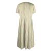 Abito da donna alla moda con stampa sfumata, scollo tondo, maniche corte, ampio e ampio taschino