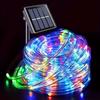 10M 100LED Solar Rope Strip Lights Waterproof Tube Rope Garland Fairy Light Strings for Outdoor Indoor Garden Christmas Decor