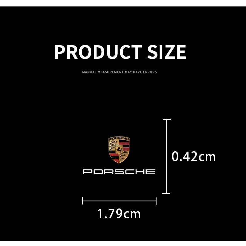 2/5/10 ks Samolepka s logem auta Nálepky na středovou konzoli Doplňky do auta Pro Porsche Boxster Cayenne Panamera Macan Cayman 911 918 996 917 991
