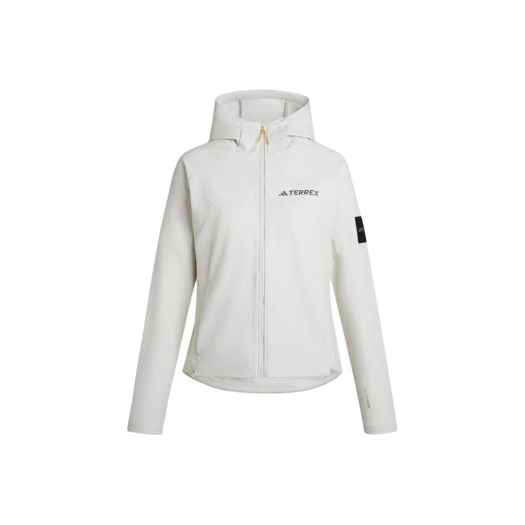 Adidas X National Geographic Collaboration NG W CW Jacket Soft Shell Outdoor Sports Hooded Long Sleeve Jacket Women Jacket KE6437