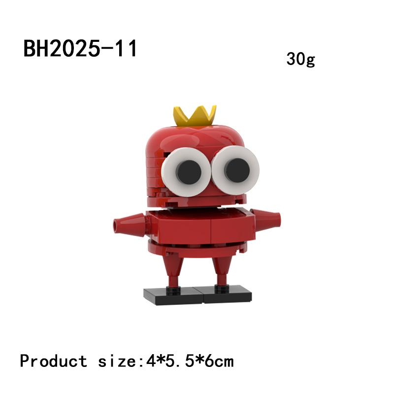 Repo Bausteine Spielzeug REPO Blocks Set Horror Kopf Mann Ente Unbekannter Dünner Mann Fliege Konstruktionsblock Figuren für Jungen Geschenke