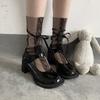 Women's Summer Thin Tie Bow Lace Glass Mesh Medium Tube Stack Socks