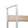 Bookshelf with 3 Shelves Oak Finish 60 * 27.6 * 90.5 cm Engineered Wood