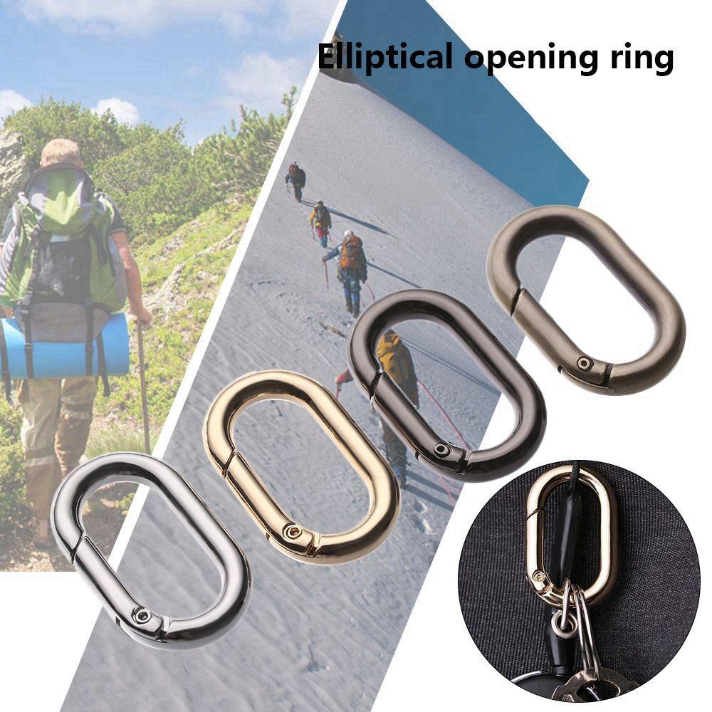 Accessories Camping Hiking Bag Belt Buckles Spring Oval Rings Outdoor Carabiner Handbags Clips
