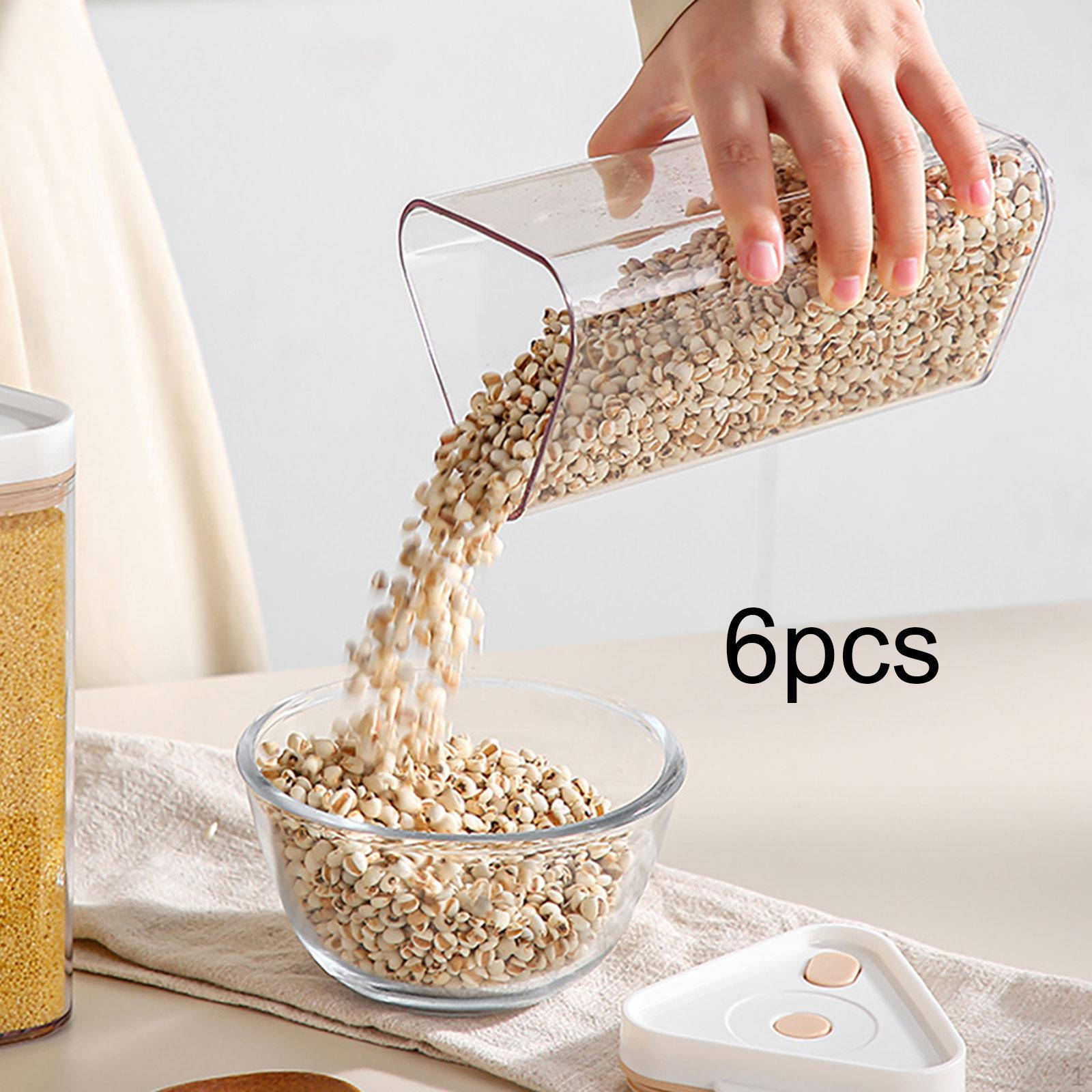 

Vacuum Rotating Cereal Container with Airtight Lids Degree Base Grain Containers for