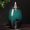 Household Ceramic Backflow Smoke Incense Holder Censer Aroma Home Decoration OrnamentsBlue