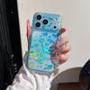 Gradient Blue Laser Fish School Case for iPhone 17/16 Pro Max/15 Pro - High-End Aesthetic