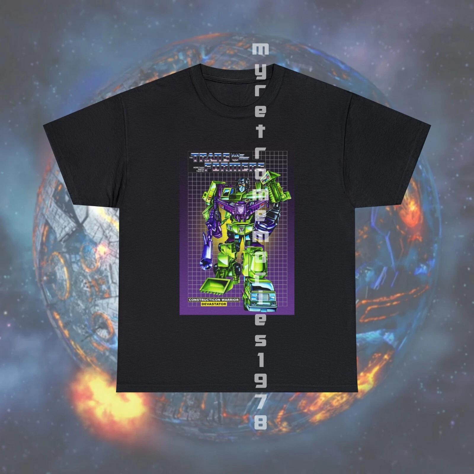 NEW Transformers Decepticon Devastator Box Art Design Black Children s T-shirt S-L FreeSH 140