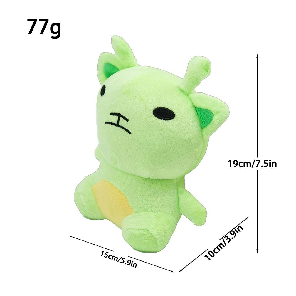 19/30cm New Alien Cat Plush Toy Gnarp Green Cat Stuffed Doll Interesting Meme Cat Plush Doll Funny Animal Plushie Birthday Gift 1PC Plush Toy