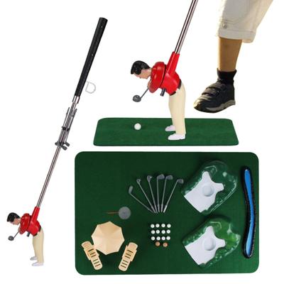 Kapalı Mini Golf Oyun Seti Golf Adam Eğitici Oyuncak Bilişsel Gelişim Çocuk Dostu Tasarım Aile Partisi Komik Minik Golfçü Oyun Seti