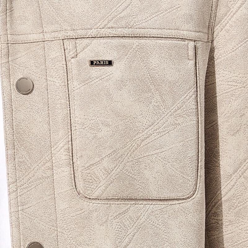 Antonio Men's Faux Suede Lapel Jacket