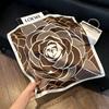 New silk satin 71 * 71 square scarf versatile foreign style simulation silk scarf middle-aged and elderly decorative scarf neck protection silk scarf