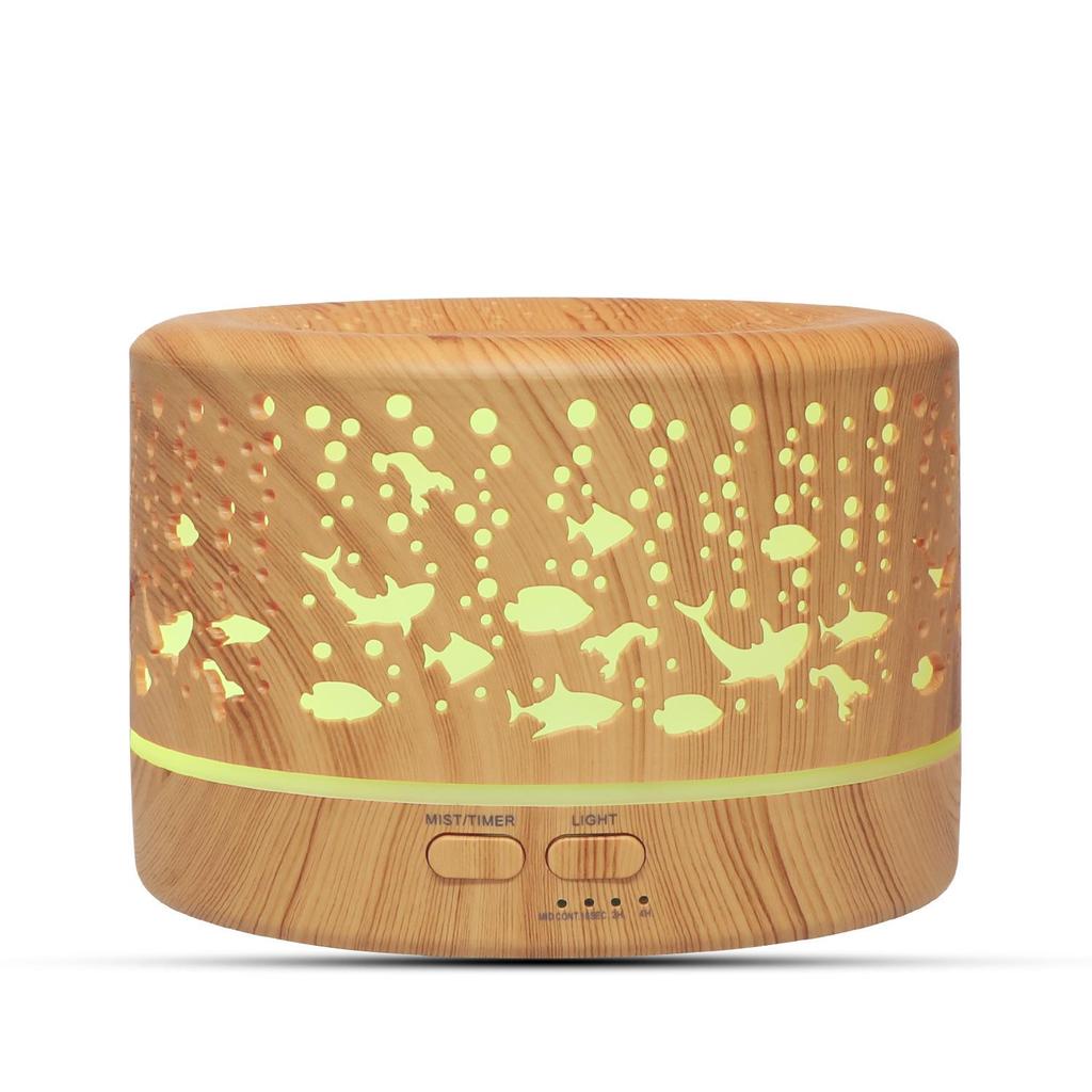 Creative Aroma Humidifier with Seven-Color Night Light for Home