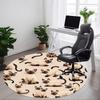 1 stuks Siamese Kat Patroon Stoelkleed voor Kantoor, Antislip, Zacht en Duurzaam Kantoor Kleed voor Interieurdecoratie