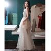 Style Evening Dress Female Adult Graduation Banquet Temperament Tube Top One-word Shoulder Art Test Light Luxury Niche Design Sense Fairy