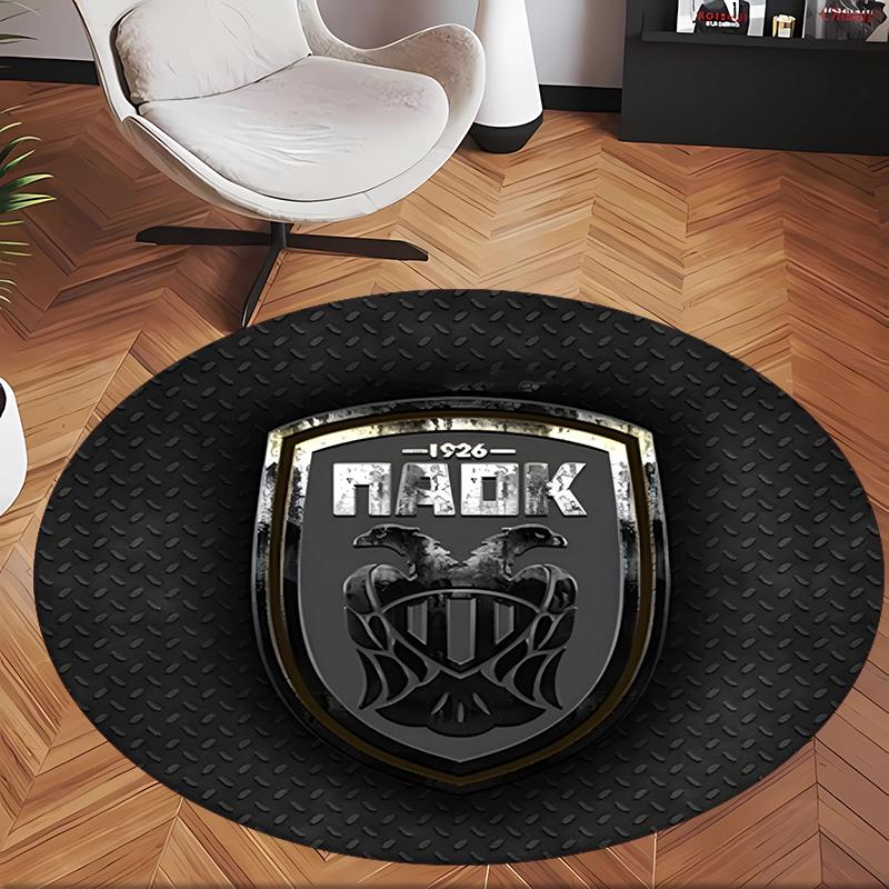 Paok (28) Round Office Rug Decorative Floor Rug for Office Bedroom Living Room and Home Space